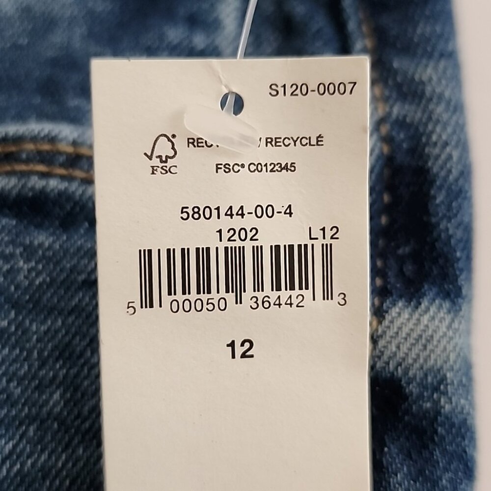 Old Navy Blue Jeans Rockstar Super Skinny High Rise Secure Slim Pockets Sz 12 - Picture 11 of 14